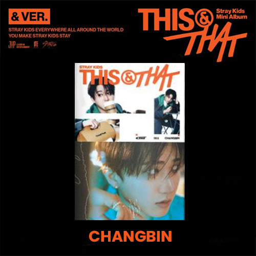 Stray Kids THIS & THAT (& Ver.) 003 Changbin verzió – albumborító
